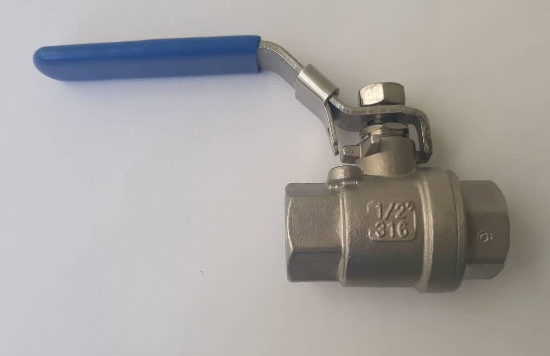 Кран сферичен от неръждаема стомана 1/2"
