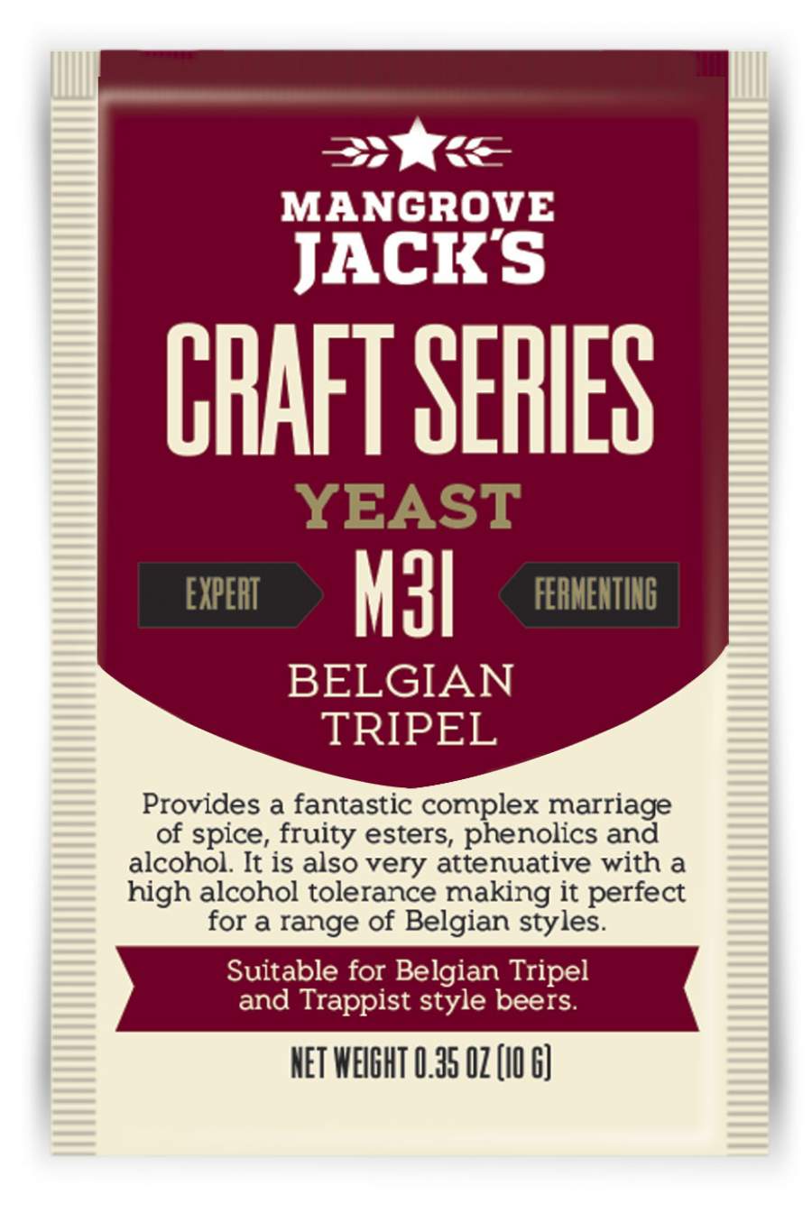 Belgian Tripel M31 - Mangrove Jack's Craft Series - 10 g Belgian Tripel M31 - Mangrove Jack's Craft Series - 10 g